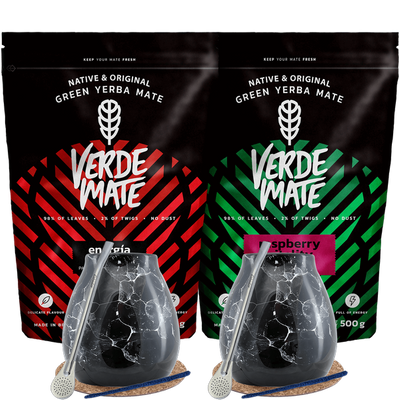 Yerba Mate Energy set para dos Bombilla 1kg