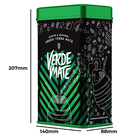 Yerbera – lata con Verde Mate Green Fresa 0,5kg 