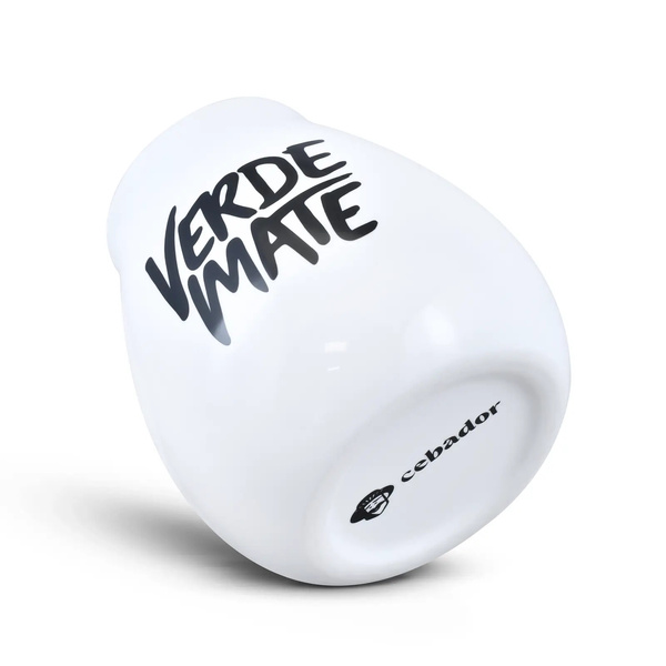 Calabaza de cerámica con logo de Verde Mate - 350 ml
