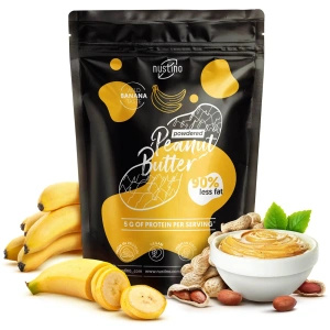 Set de mantequilla de cacahuete en polvo Nustino: Classic + Banana 2x400g