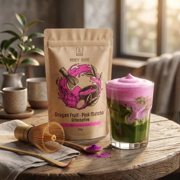 Mary Rose – Pink Matcha Alternative – Fruta del dragón (en polvo) 50 g