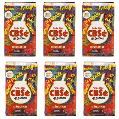 Yerba Mate CBSe Energia con Guaraná 6x500g (3kg)