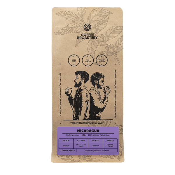 Bro Coffee Roastery - Café arábica en grano Nicaragua Colibrí Azul Speciality 400 g