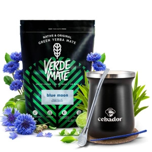 Set de Yerba Mate Verde Mate 500g 0,5kg Taza Térmica TermoMate PRO