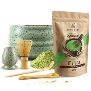 Juego para preparar té matcha: matcha 100g + accesorios