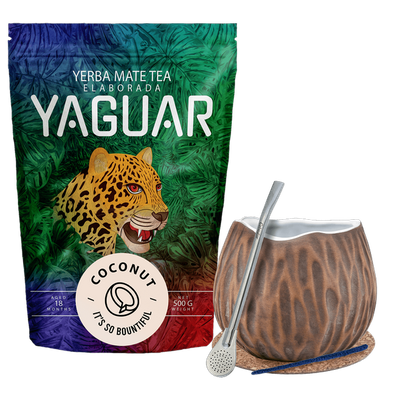 Yerba Mate Yaguar Coco Starter Set 500g