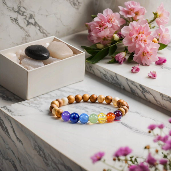 Pulsera "Siete Chakras" – piedras y kadam