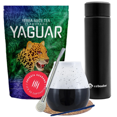 Yerba Mate Yaguar Energia 500g set + Termo
