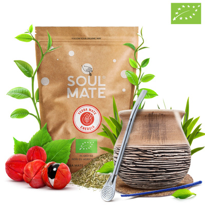 Juego Yerba Soul Mate Organica energia 0,5kg