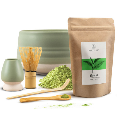 Juego para preparar té matcha