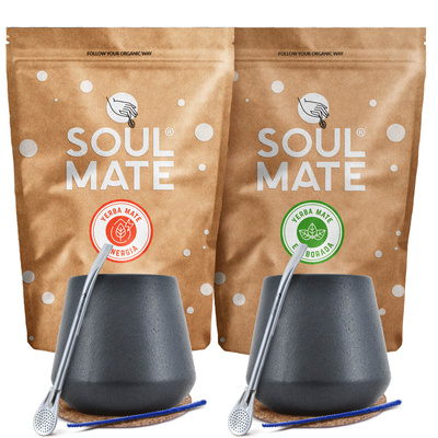 Yerba Soul Mate Energy set para dos Bombilla