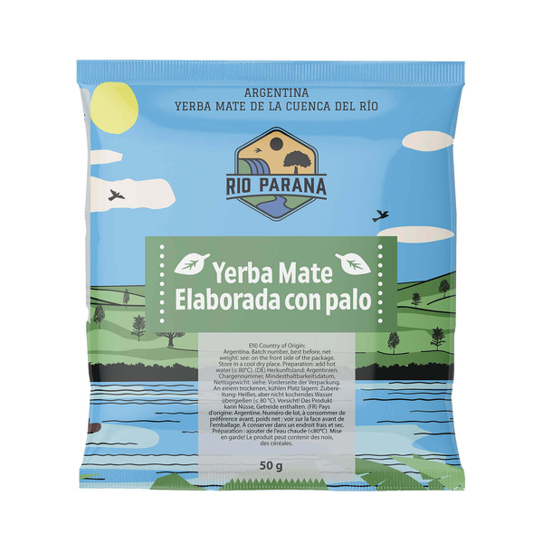 Yerba Mate Rio Parana Set PARA DOS Calabaza Bombilla