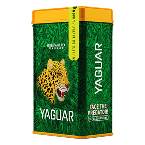 Yerbera – Lata metálica + Yaguar Limón 0,5 kg