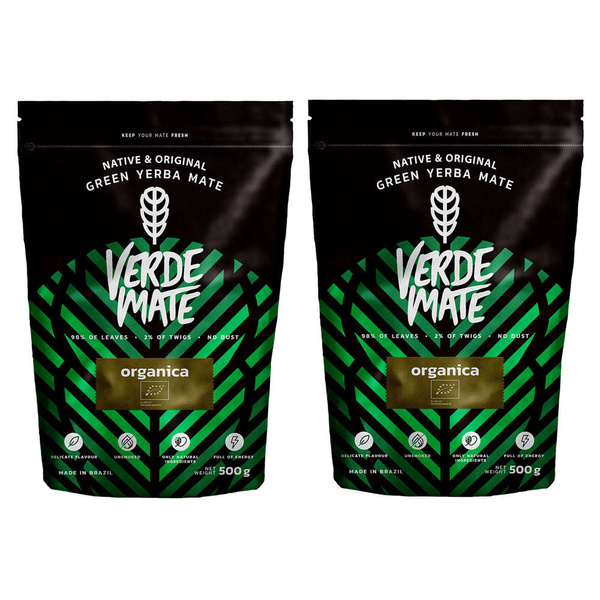 Set de Yerba Mate: Verde Mate Organica 2x500g