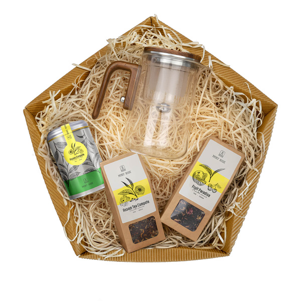 Set de regalo Mary Rose: té a granel + tetera con infusor