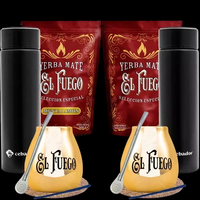 Set de Yerba Mate para dos + Termo