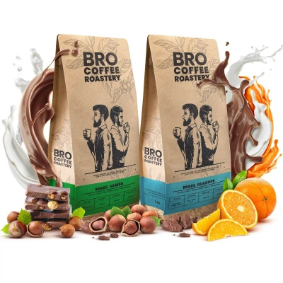 Set de Bro Bro Coffee Roastery Brazil Guaxupe + Brazil Samba 2x1kg (2kg)