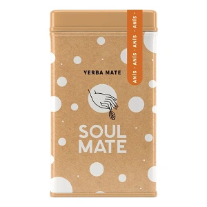 Yerbera – Lata metálica + Soul Mate Orgánica Anís 0,5 kg