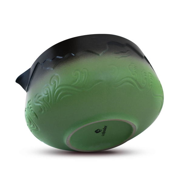 Matchawan – Cuenco de cerámica para Matcha con pico – Mountain (verde)