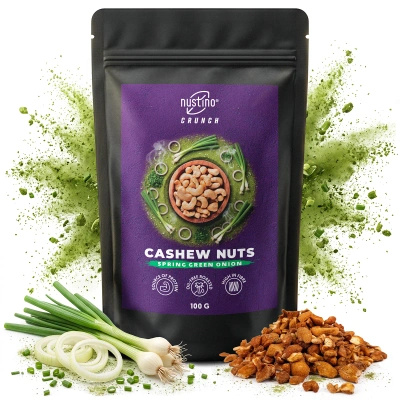 Nustino Crunch – Anacardos tostados – Spring Green Onion 100 g