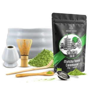 Set ceremonial para preparar té matcha: matcha BIO japonesa 30g + accesorios