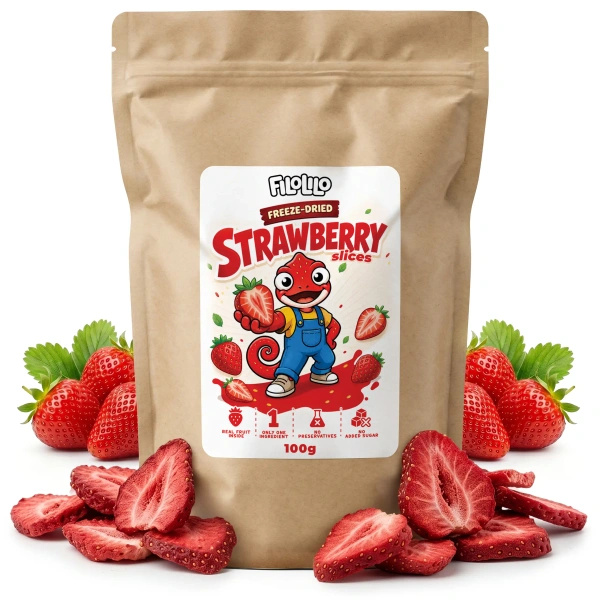 FiloLilo – Fresas liofilizadas (en rodajas) 100 g