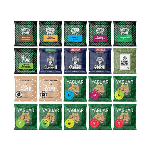Yerba Mate set de muestras 20x 50g