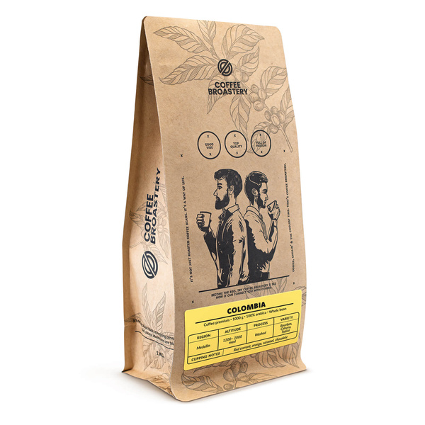 Bro Coffee Roastery - Café arábica en grano Colombia Medellin Premium 1 kg