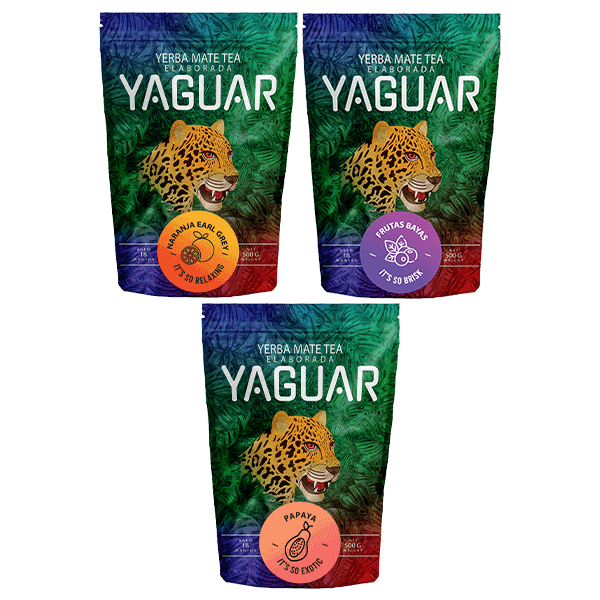 Set de Yerba Mate Yaguar 3 x 500 g 