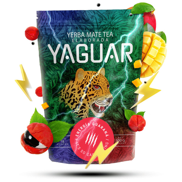 Set de regalo de Yerba Mate Yaguar Energia 0,5kg