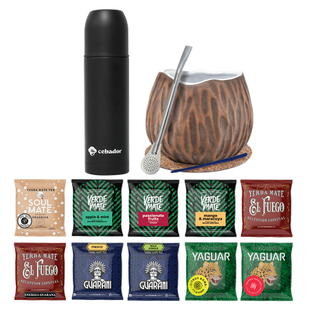 Yerba Mate OUTDOOR Set 10x50g coco Yerbomos 