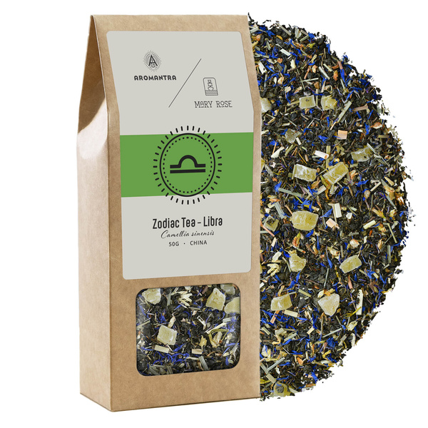 Set para Libra: té del zodíaco + piedra mágica