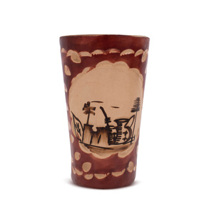 Guampa de palo santo - decorada 200 ml 