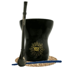 Set de Accesorios de Yerba Mate: Calabaza + Bombilla