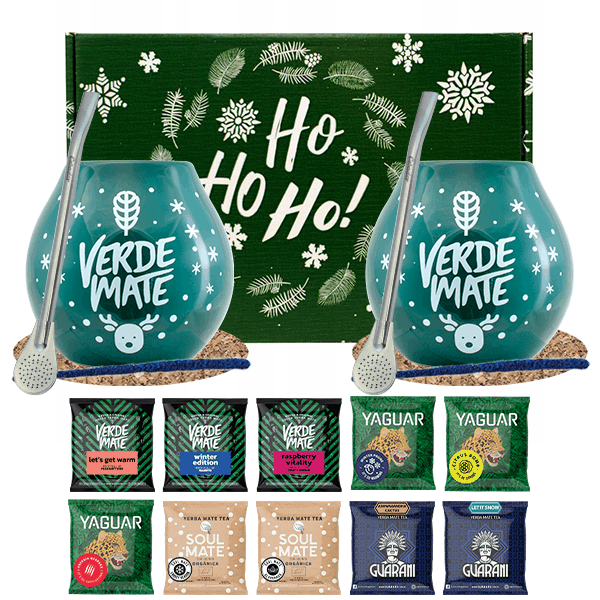 Set de regalo de invierno Yerba Mate para dos 10x50g
