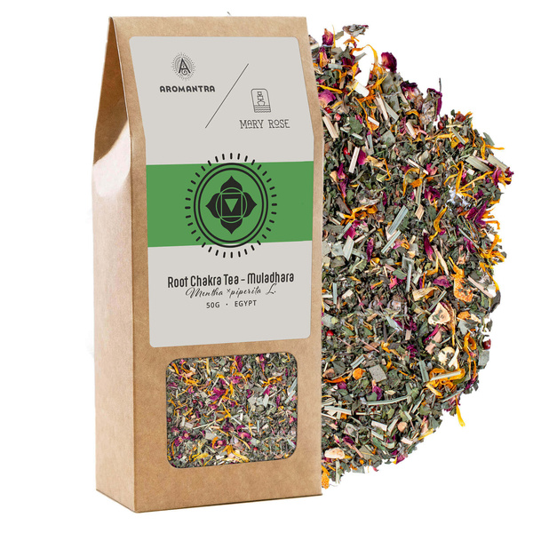 Set para Chakra Raíz (Muladhara): té de chakra + piedra mágica