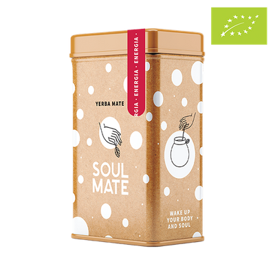 Yerbera – Lata metálica + Soul Mate Orgánica Energia 0,5 kg