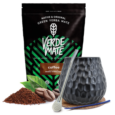 Set de Yerba Mate Verde Mate 500g 0,5kg Calabaza + Bombilla