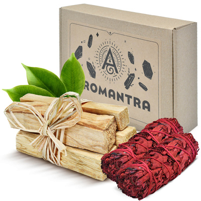 Set de regalo: Palo Santo 50 g + salvia blanca con Dragon’s Blood