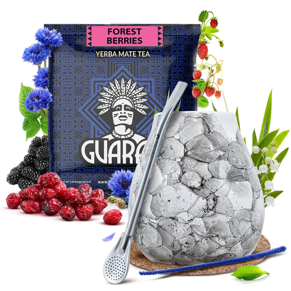 Juego de Yerba Mate 50g Calabaza + Bombilla