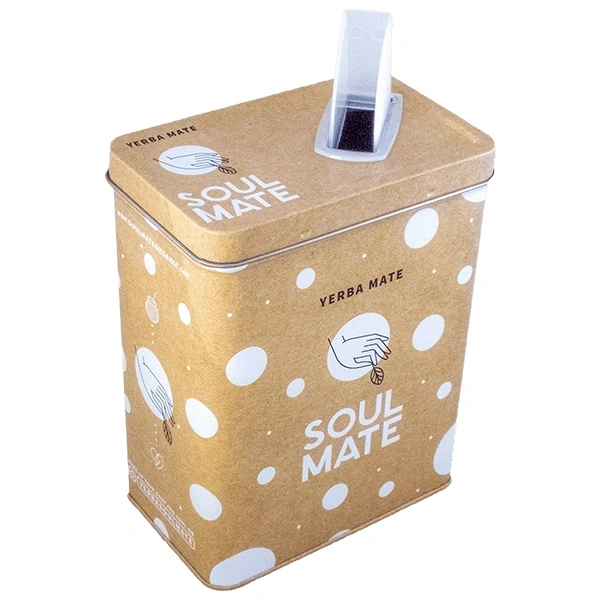 Yerbera – Lata metálica + Soul Mate Orgánica Guayusa 0,5 kg
