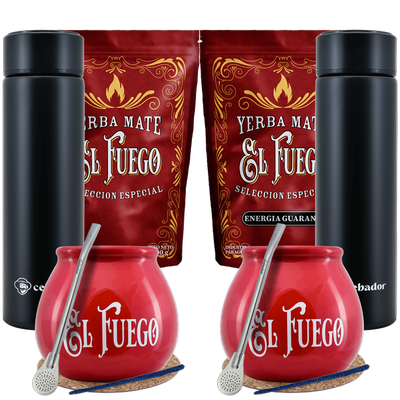 Yerba Mate El Fuego Termo para dos 1kg