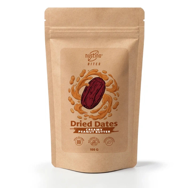 Nustino Bites – Dátiles Secos – Creamy Peanut Butter 100 g