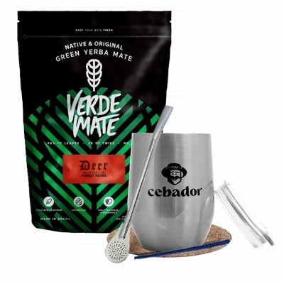 Juego de yerba Verde Mate Green Deer 0,5kg 500g