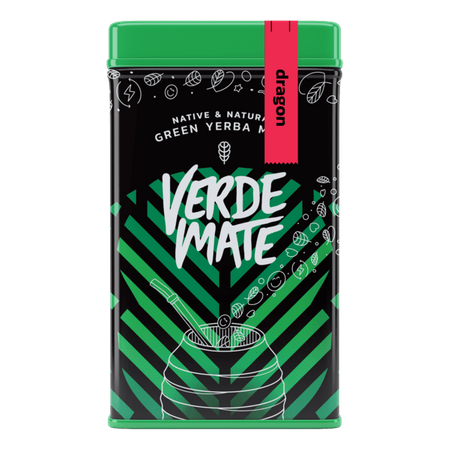 Yerbera – Lata metálica + Verde Mate Green Dragon 0,5 kg