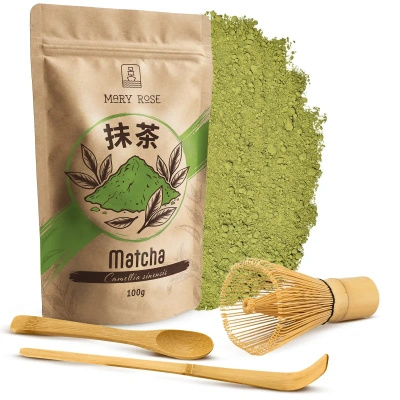 Set Matcha Tradicional 100g + Chasen + Chashaku