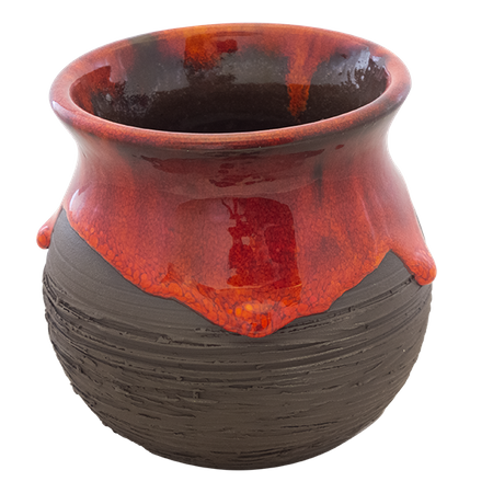 Calabaza de cerámica BARRICA rojo