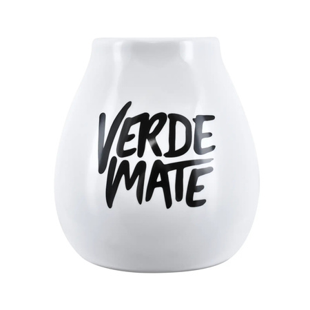 Calabaza de cerámica con logo de Verde Mate - 350 ml