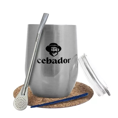 Set de Accesorios para Yerba Mate: taza térmica TermoLid + bombilla