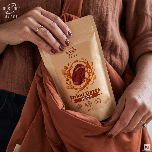 Nustino Bites – Dátiles Secos – Caramel Peanut 100 g